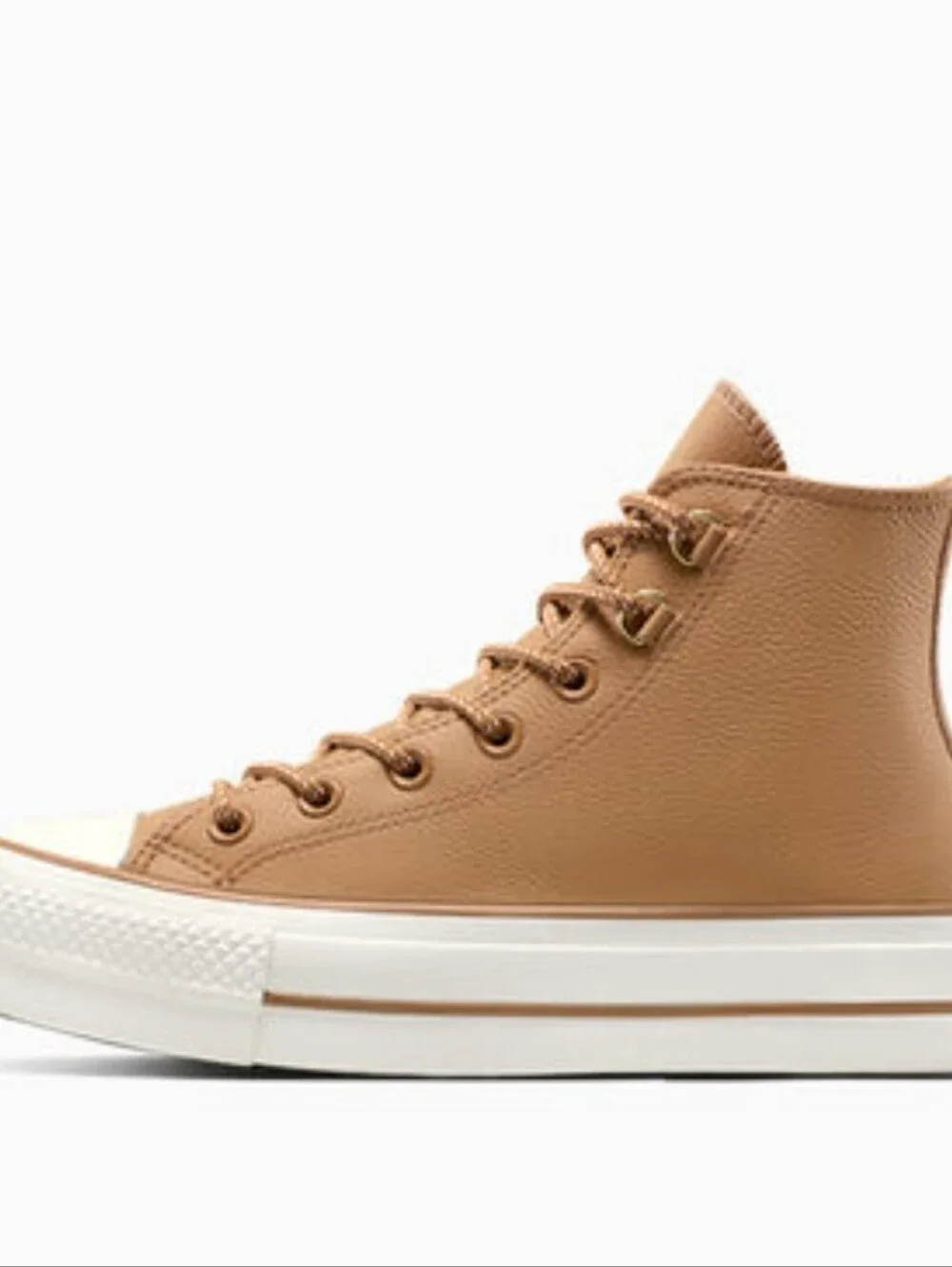 Converse Chuck Taylor All Star Lift Platform Glam Leather Sneakers-Incensed/Egre - Picture 4 of 13